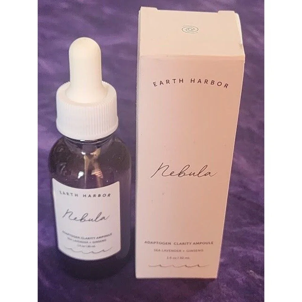 Earth Harbor Nebula Adaptogen Clarity Ampoule 1 oz Skin Serum Acne Blemish Prone